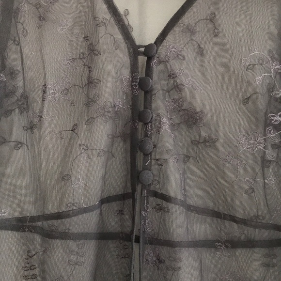 Embroidered mesh top!! - Picture 2 of 4